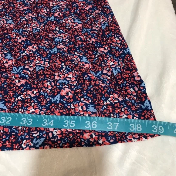 Woman Within Tunic Top Women’s Size 5X Color Orange Floral Long Sleeve’s Notched - Picture 12 of 14